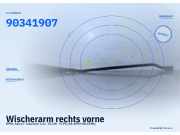 Wischerarm rechts vorne OPEL Astra F Cabriolet 90341907