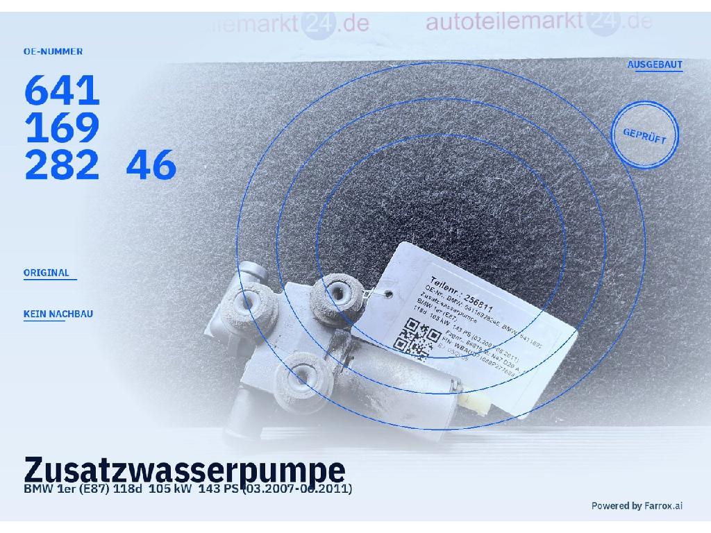 Zusatzwasserpumpe BMW 1er (E87) 64116928246