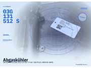 Abgaskühler VW Golf Plus (5M) 03G131512S