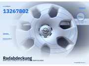 Radabdeckung OPEL Astra J (P10) 13267802