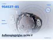 Außenspiegelglas rechts VW Golf VII (5G) 954537-81