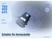 Schalter für Heckscheibe VW Transporter T5 Bus 7E0959621