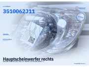 Hauptscheinwerfer rechts SUZUKI Swift III (EZ, MZ) 3510062J11