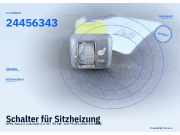 Schalter für Sitzheizung OPEL Astra G Cabriolet 24456343