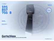 Gurtschloss SEAT Ibiza II (6K) 191857755B
