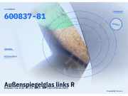 Außenspiegelglas links RENAULT Clio II (B) 600837-81