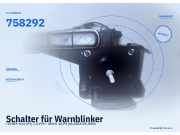 Schalter für Warnblinker TOYOTA Yaris (P1) 758292