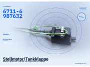 Stellmotor/Tankklappe BMW 3er (E90) 6711-6987632