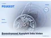 Bremstrommel Komplett links hinten PEUGEOT 207/207+ PEUGEOT