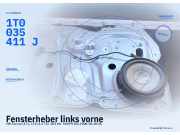 Fensterheber links vorne VW Touran (1T1, 1T2) 1T0971120Q 1T0035411J