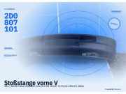 Stoßstange vorne VW LT 28-35 II Bus (2DB, 2DE, 2DK) 2D0807101