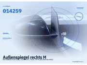 Außenspiegel rechts MITSUBISHI Colt VI (Z2, Z3) MR959386WA 014259