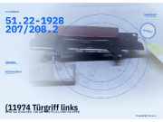 (11974 Türgriff links BMW 5er (E34) 51221928207 51.22-1928 207/208.2