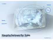 Hauptscheinwerfer links FORD Escort III (GAA)