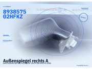 Außenspiegel rechts AUDI Cabriolet (8G, B3) 893857502H FKZ