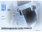 Stoßstangenecke rechts hinten BMW 2er Active Tourer (F45) 51127300786