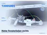 Motor Fensterheber rechts OPEL Corsa D (S07) 72005001