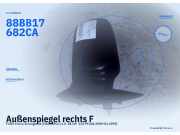 Außenspiegel rechts FORD Sierra Schrägheck (GBG, BFGC) 88BB17682CA