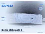 Blende Stoßstange BMW Z3 Roadster (E36) 8397512