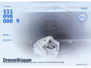 Drosselklappe MERCEDES-BENZ SLK (R170) 1110980009