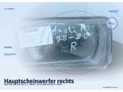 Hauptscheinwerfer rechts AUDI 80 (81, 85, B2)