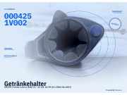 Getränkehalter SMART Fortwo Cabrio (450) 0004251V002