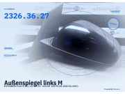 Außenspiegel links MITSUBISHI Colt VI (Z2, Z3) 2326.36.27