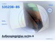 Außenspiegelglas rechts AUDI A4 (8K, B8) 131238-85