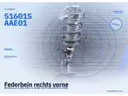 Federbein rechts vorne HONDA Jazz II (GD, GE) 51601SAAE03 51601SAAE01