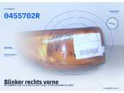 Blinker rechts vorne MITSUBISHI Colt III (C 50) 0455702R