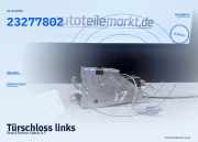 Türschloss links smart Fortwo Cabrio (450) 23277802