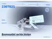 Bremssattel rechts hinten FORD Focus IV Turnier (HP) 2571536 2307821