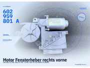 Motor Fensterheber rechts vorne VW Polo IV (9N, 9A) 602959801A