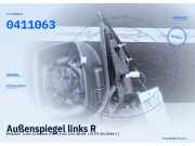 Außenspiegel links RENAULT Trafic III Kasten (FG) 0411063