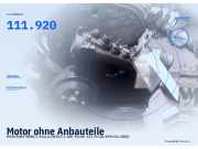 Motor ohne Anbauteile MERCEDES-BENZ C-Klasse (W202) 111.920