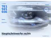 Hauptscheinwerfer rechts VW Transporter T6 Multivan 7E1941036