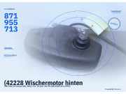 (42228 Wischermotor hinten VW Polo II Coupe (80, 86C) 871955713) 871955713