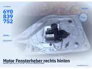 Motor Fensterheber rechts hinten SKODA Fabia (6Y) 6Y0839752