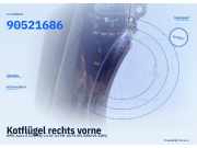 Kotflügel rechts vorne OPEL Astra G CC (T98) 93190358 90521686