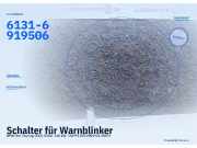 Schalter für Warnblinker BMW 5er Touring (E61) 6131-6919506