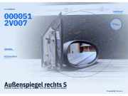 Außenspiegel rechts SMART Cabrio (MC 01) 0000512V007