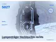 Lampenträger Heckleuchte rechts PEUGEOT Partner I Kasten 5027
