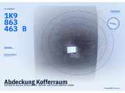 Abdeckung Kofferraum VW Golf VI Variant (AJ5) 1K9863463B