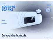 Sonnenblende rechts VW Polo IV (9N, 9A) 6Q0857552F FKZ
