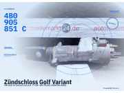 Zündschloss Golf Variant VW (02.2000–06.2006) 4B0905851C