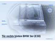 Tür rechts hinten BMW 3er (E30)