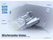 Wischermotor hinten FORD Focus Turnier (DN) 0390201562 BOSCH 0390201562