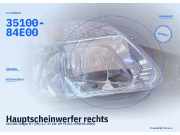 Hauptscheinwerfer rechts SUZUKI Wagon R+ (EM) 35100-84E00