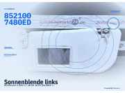 Sonnenblende links KIA Picanto 1 (SA) 8521007480ED