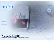 Bremsbelag SB OPEL Astra F Cabriolet LP1673 DELPHI